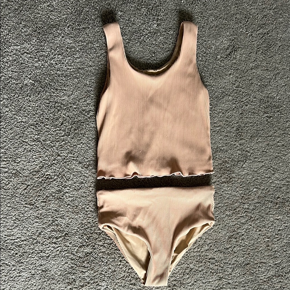 Chic Tan Bikini Set for Kids